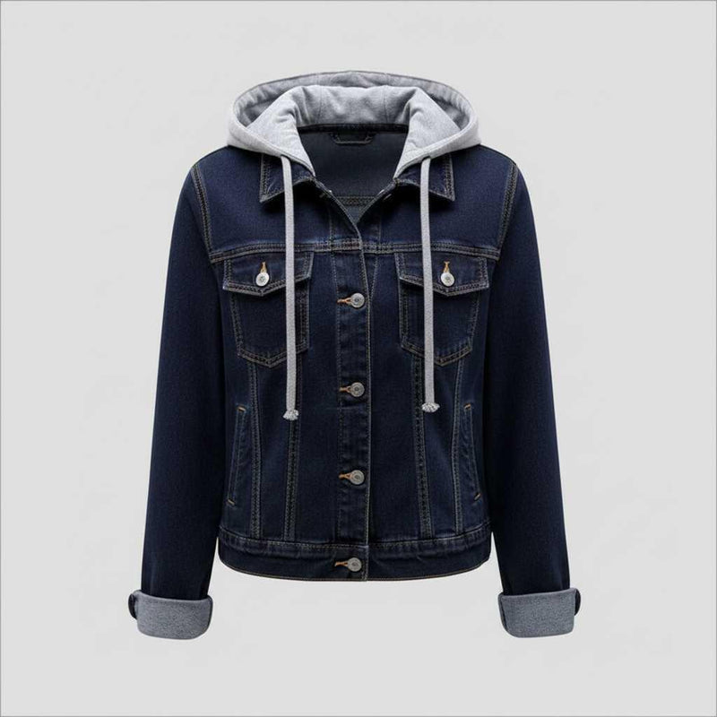Chaqueta Vaquera con Capucha Desmontable | Moda Femenina