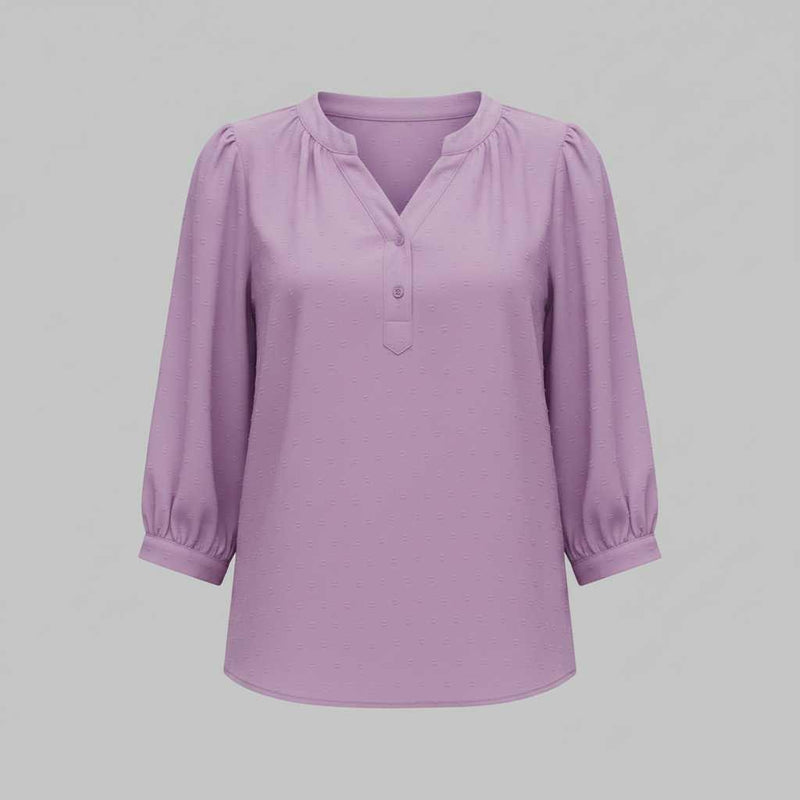 Blusa de Mujer Patchwork | Blusas Casual con Cuello