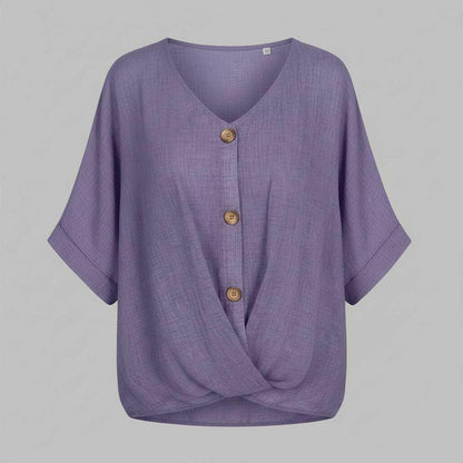 Blusa Elegante con Escote en Pico | Moda Femenina