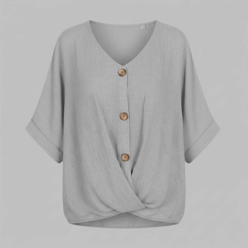 Blusa Elegante con Escote en Pico | Moda Femenina