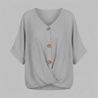 Blusa Elegante con Escote en Pico | Moda Femenina