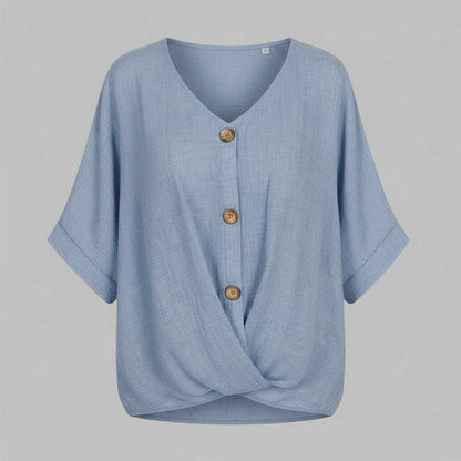 Blusa Elegante con Escote en Pico | Moda Femenina
