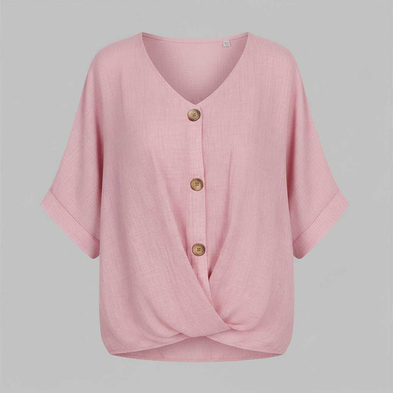 Blusa Elegante con Escote en Pico | Moda Femenina