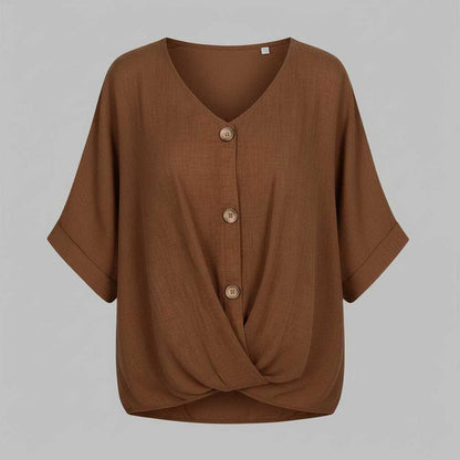 Blusa Elegante con Escote en Pico | Moda Femenina