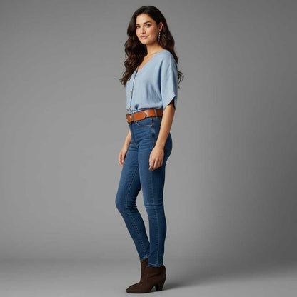 Blusa Elegante con Escote en Pico | Moda Femenina