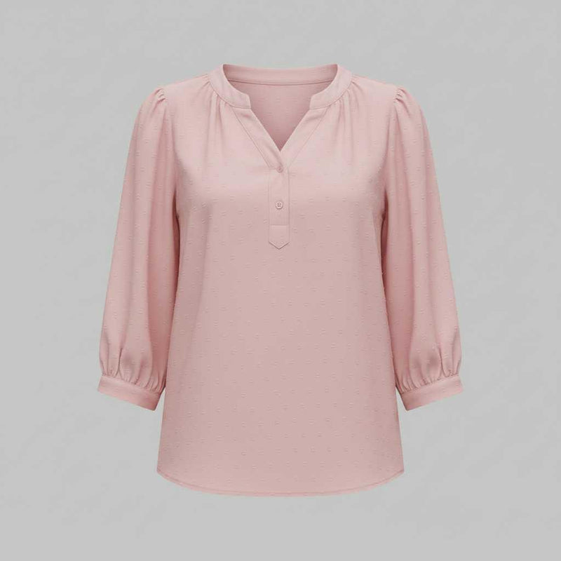 Blusa de Mujer Patchwork | Blusas Casual con Cuello