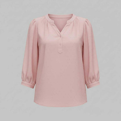 Blusa de Mujer Patchwork | Blusas Casual con Cuello