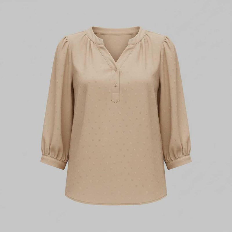Blusa de Mujer Patchwork | Blusas Casual con Cuello