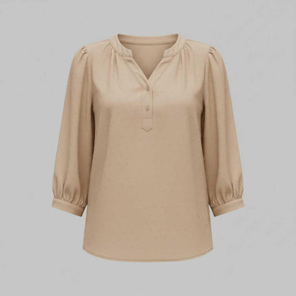 Blusa de Mujer Patchwork | Blusas Casual con Cuello