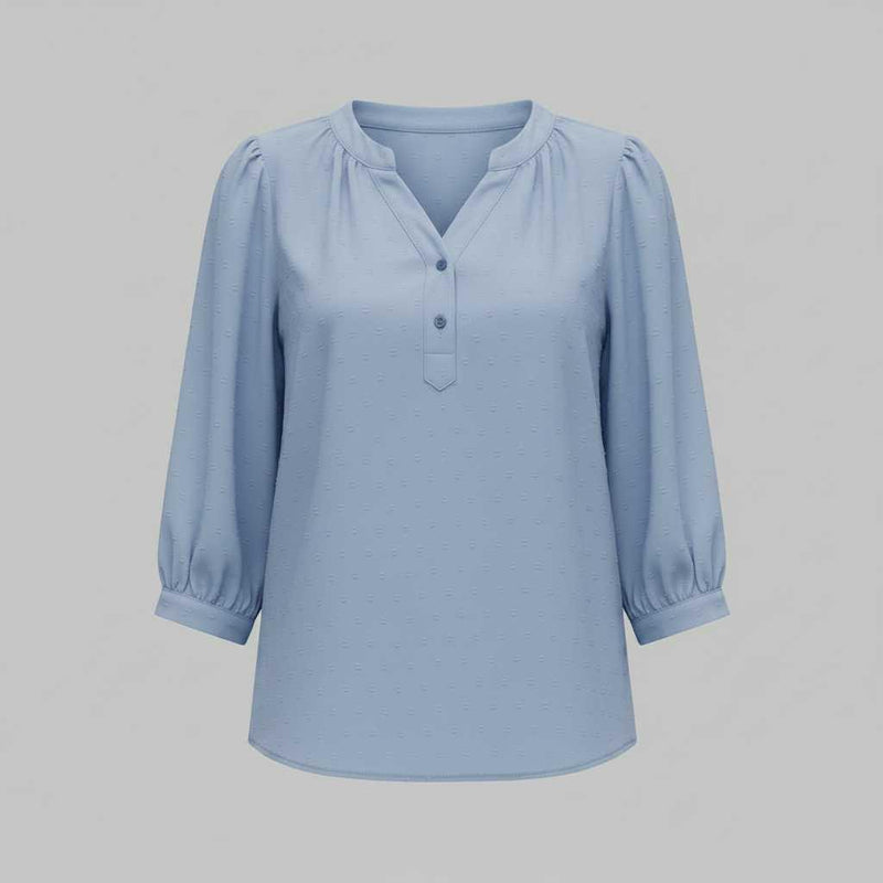 Blusa de Mujer Patchwork | Blusas Casual con Cuello