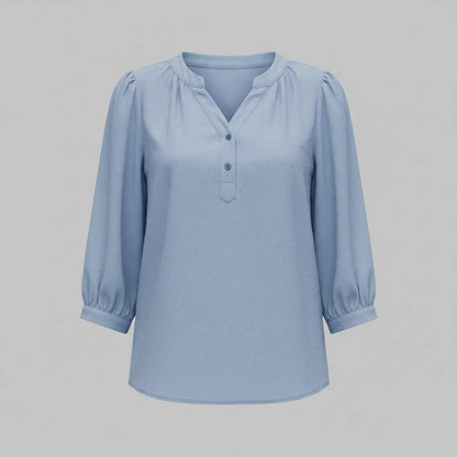Blusa de Mujer Patchwork | Blusas Casual con Cuello