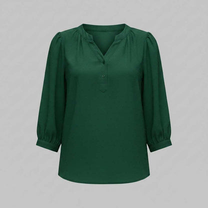 Blusa de Mujer Patchwork | Blusas Casual con Cuello