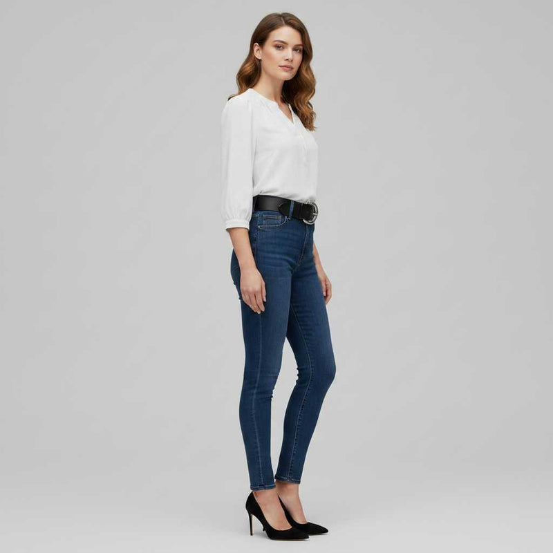 Blusa de Mujer Patchwork | Blusas Casual con Cuello
