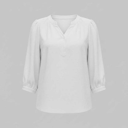 Blusa de Mujer Patchwork | Blusas Casual con Cuello