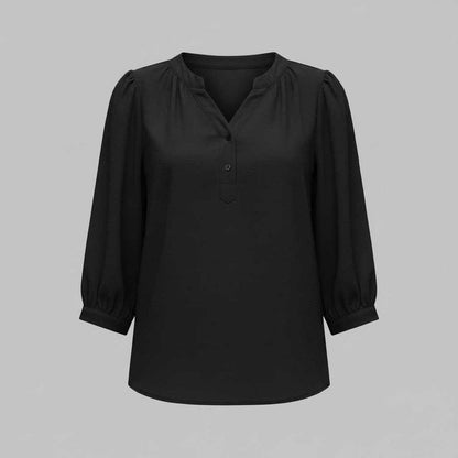 Blusa de Mujer Patchwork | Blusas Casual con Cuello