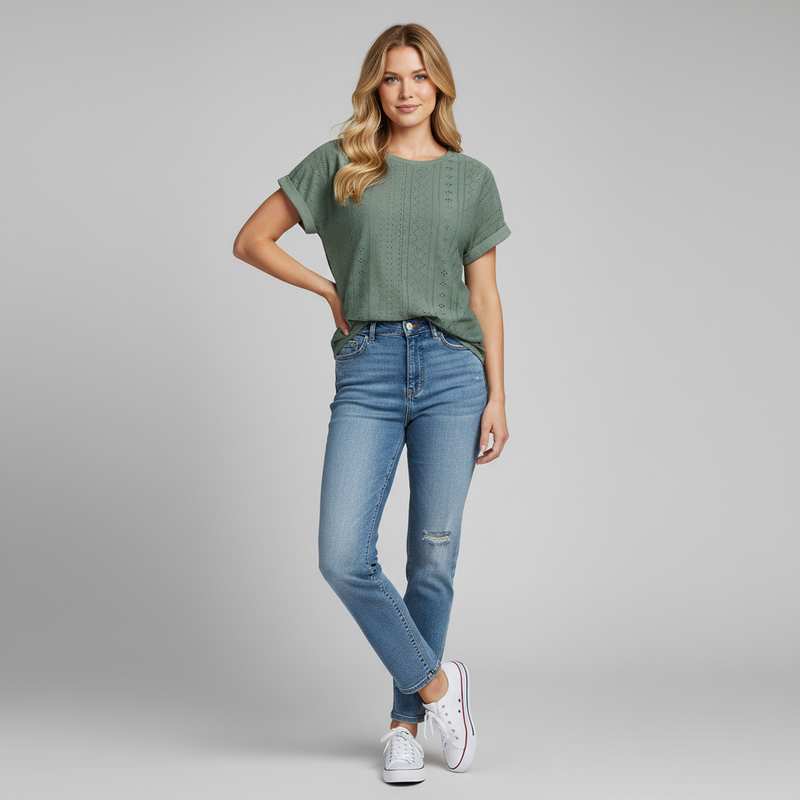 Camiseta Bella | Camiseta Casual de Mujer Suave y Moderna