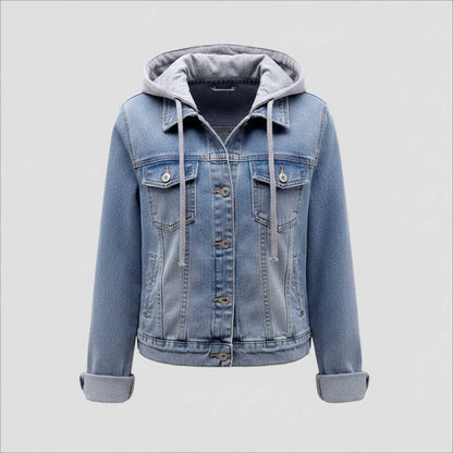 Chaqueta Vaquera con Capucha Desmontable | Moda Femenina