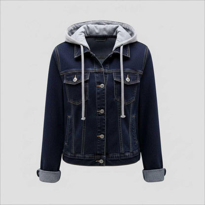 Chaqueta Vaquera con Capucha Desmontable | Moda Femenina