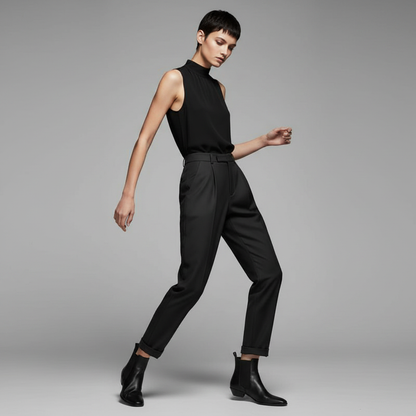 Pantalón Elegante de Mujer Talle Alto | Pantalones de Oficina