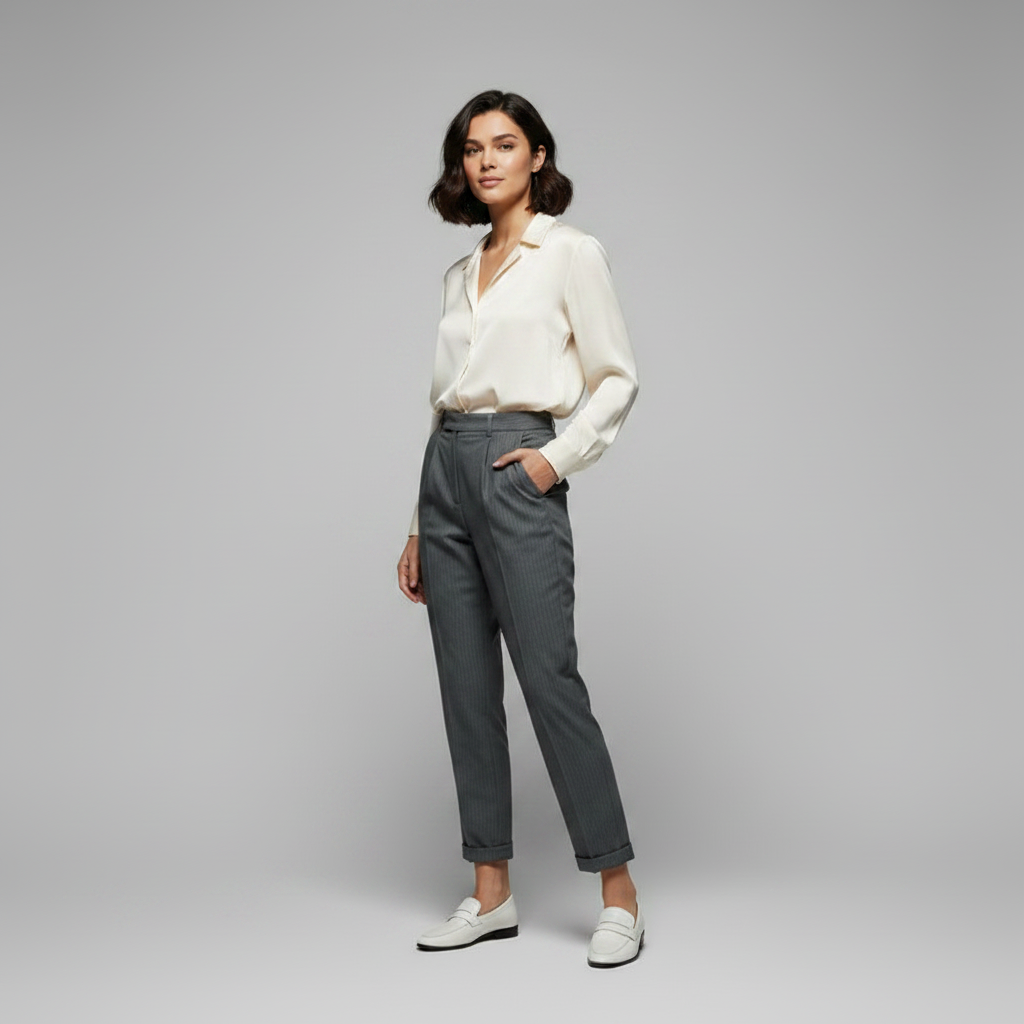 Pantalón Elegante de Mujer Talle Alto | Pantalones de Oficina