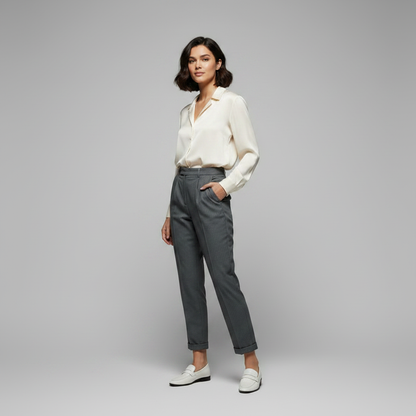Pantalón Elegante de Mujer Talle Alto | Pantalones de Oficina
